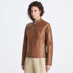 Biker corto in nappa tinta PED5290 99011856 466 PEUTEREY Mou 