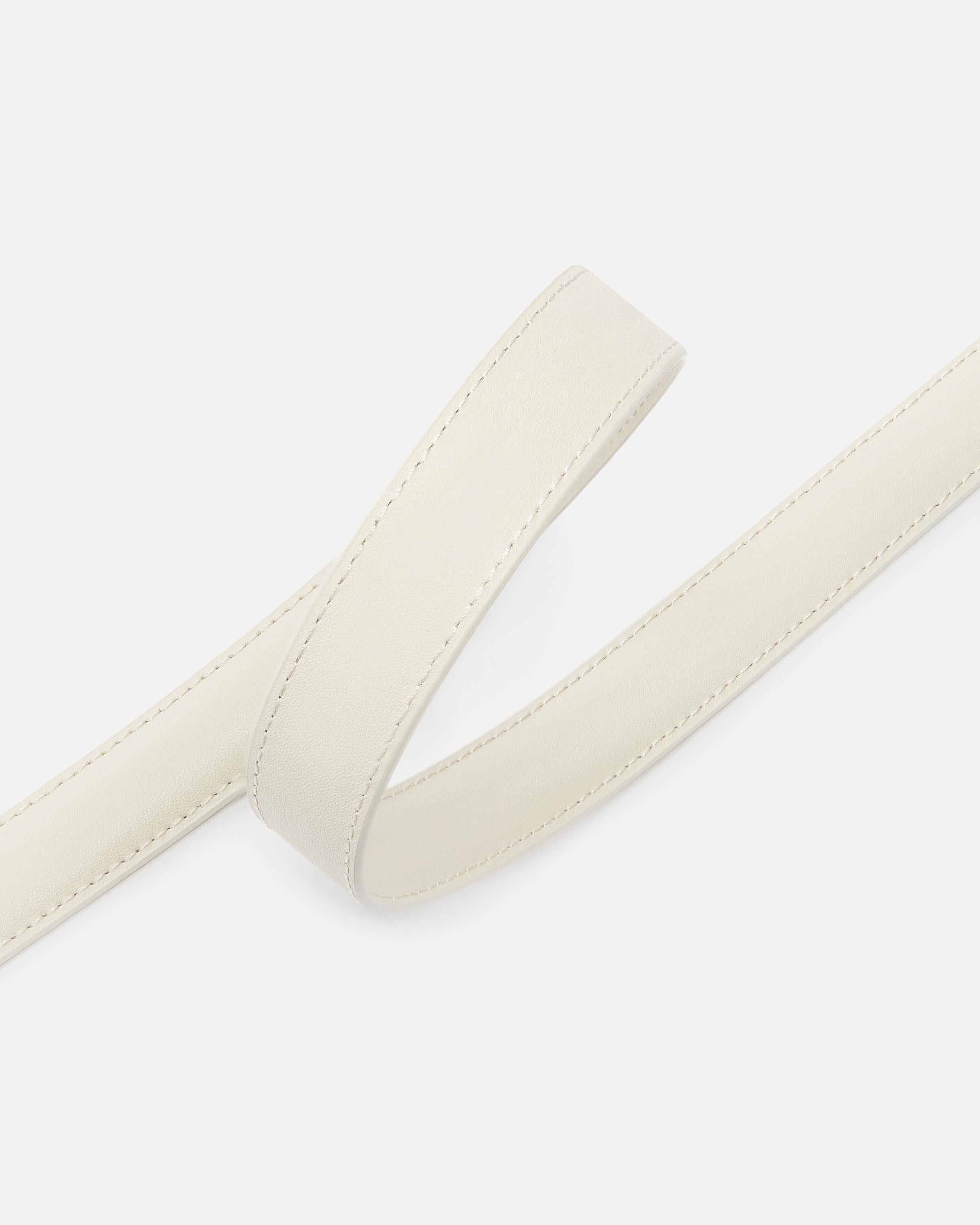 Cintura in pelle 100143A0F1 Z14Q PINKO Bianco seta-antique gold 