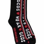 Calzino logato SS22M055809 02 GCDS Black 
