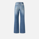 Jeans wide leg con scoloriture 101733A323 PJO PINKO Medio chiaro 
