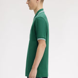Polo manica corta M3600 81B FRED PERRY Sptgrn/ltic/ltic 