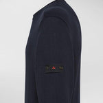 Maglia girocollo in tricot di cotone PEU5493 99012133 215 PEUTEREY Blue 