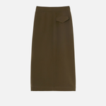 Gonna lunga utility tessuto fluido<BR/><BR/> 104190A18E X93 PINKO Verde-amazzonia 