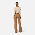 Jeans a zampa con taschini PJ22N61E2 AI6 ELISABETTA FRANCHI Daino 
