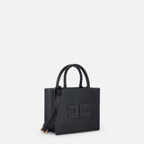 Tote piccola con impunture a contrasto BS08A51E2 110 ELISABETTA FRANCHI Nero 