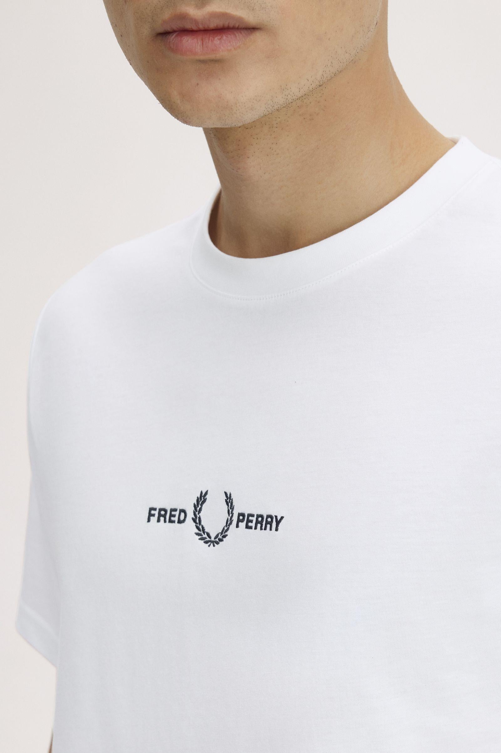 T-Shirt manica corta M4580 100 FRED PERRY White 