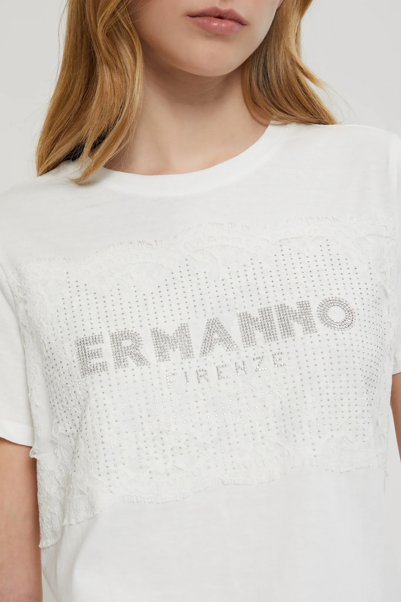 T-Shirt manica corta D46EL059EK1 MF212 ERMANNO FIRENZE White 