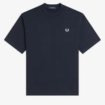 T-Shirt manica corta con stampa sul dietro M2475 608 FRED PERRY Navy 