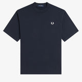 T-Shirt manica corta con stampa sul dietro M2475 608 FRED PERRY Navy 