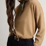 Maglia girocollo in misto lana vergine e cashmere CFWWKN2025FRUF5067 8908 WOOLRICH Corn stalc 