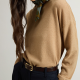 Maglia girocollo in misto lana vergine e cashmere CFWWKN2025FRUF5067 8908 WOOLRICH Corn stalc 