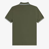 Polo manica corta M3600 87B FRED PERRY Lwgrn/ecru/dskbl 
