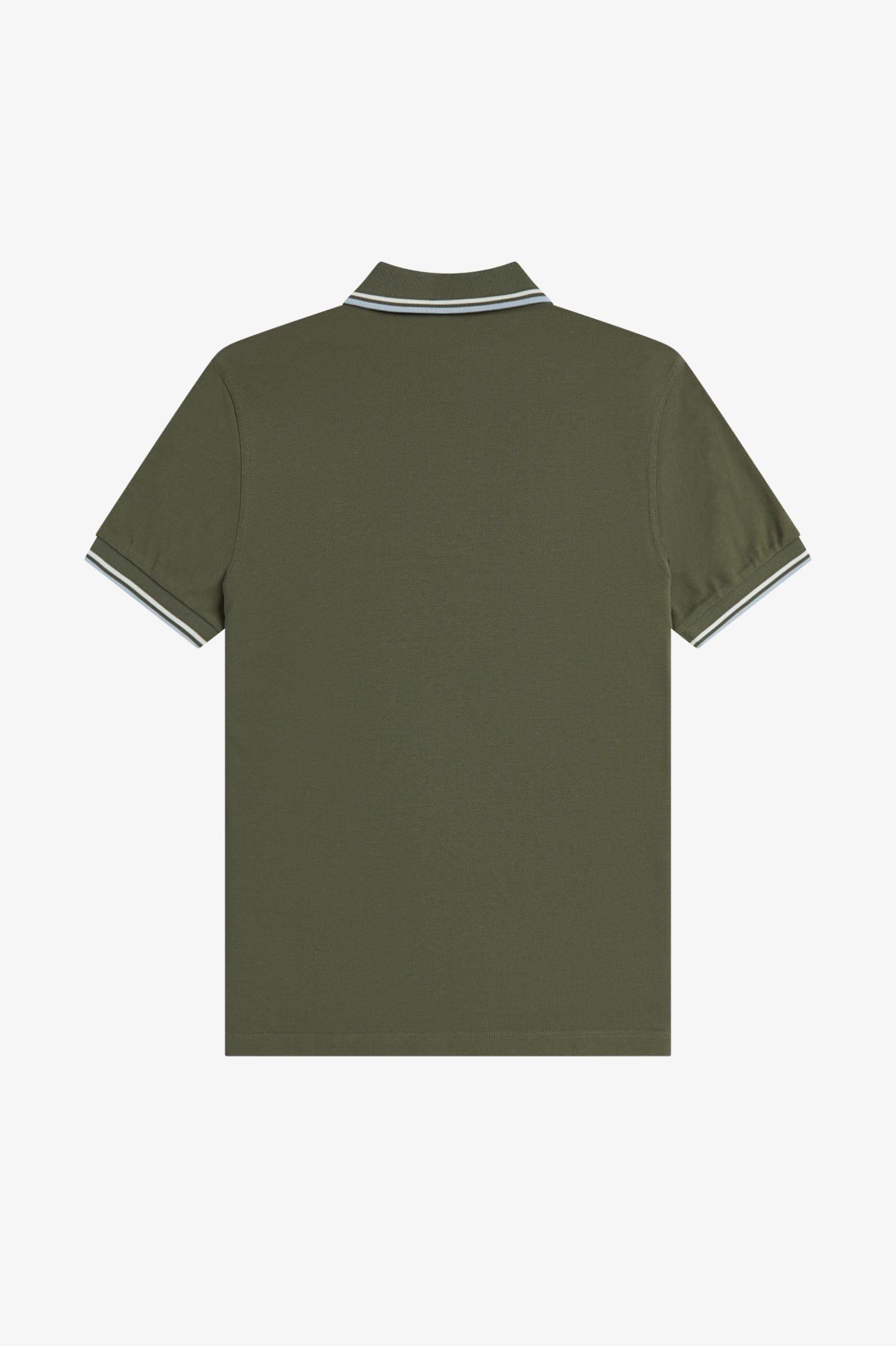 Polo manica corta M3600 87B FRED PERRY Lwgrn/ecru/dskbl 