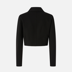 Giacca corta monopetto punto stoffa 104221A15M Z99 PINKO Black 