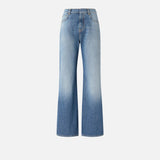 Jeans wide leg con scoloriture 101733A323 PJO PINKO Medio chiaro 
