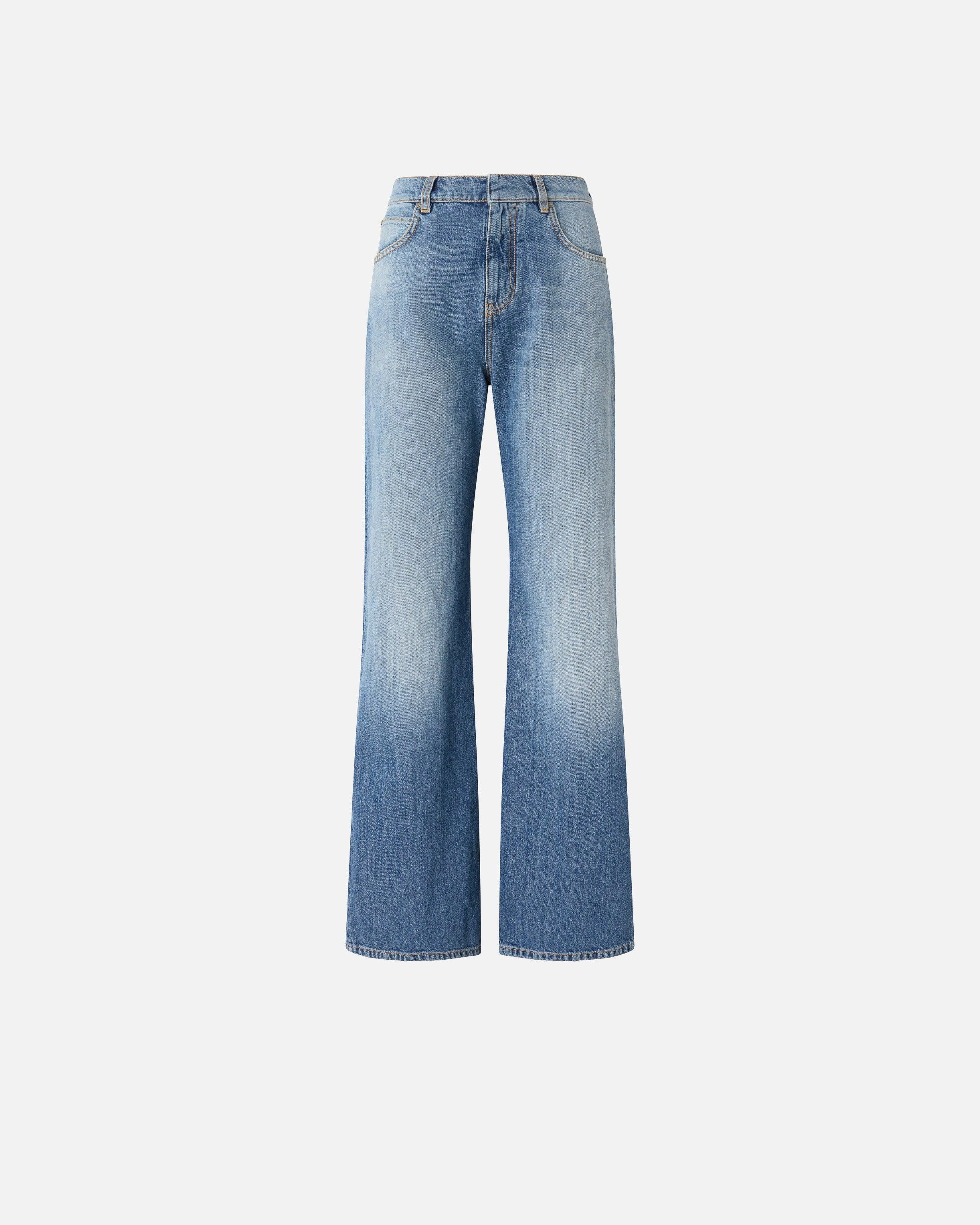 Jeans wide leg con scoloriture 101733A323 PJO PINKO Medio chiaro 