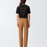 T-shirt logo strass 105526A2RM Z99 PINKO Nero limousine 