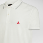 Polo in piquè di cotone stretch PEU5468 99011991 730 PEUTEREY Papiro 