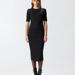 Abito midi in pizzo di maglia 105653A2TW Z99 PINKO Nero limousine 