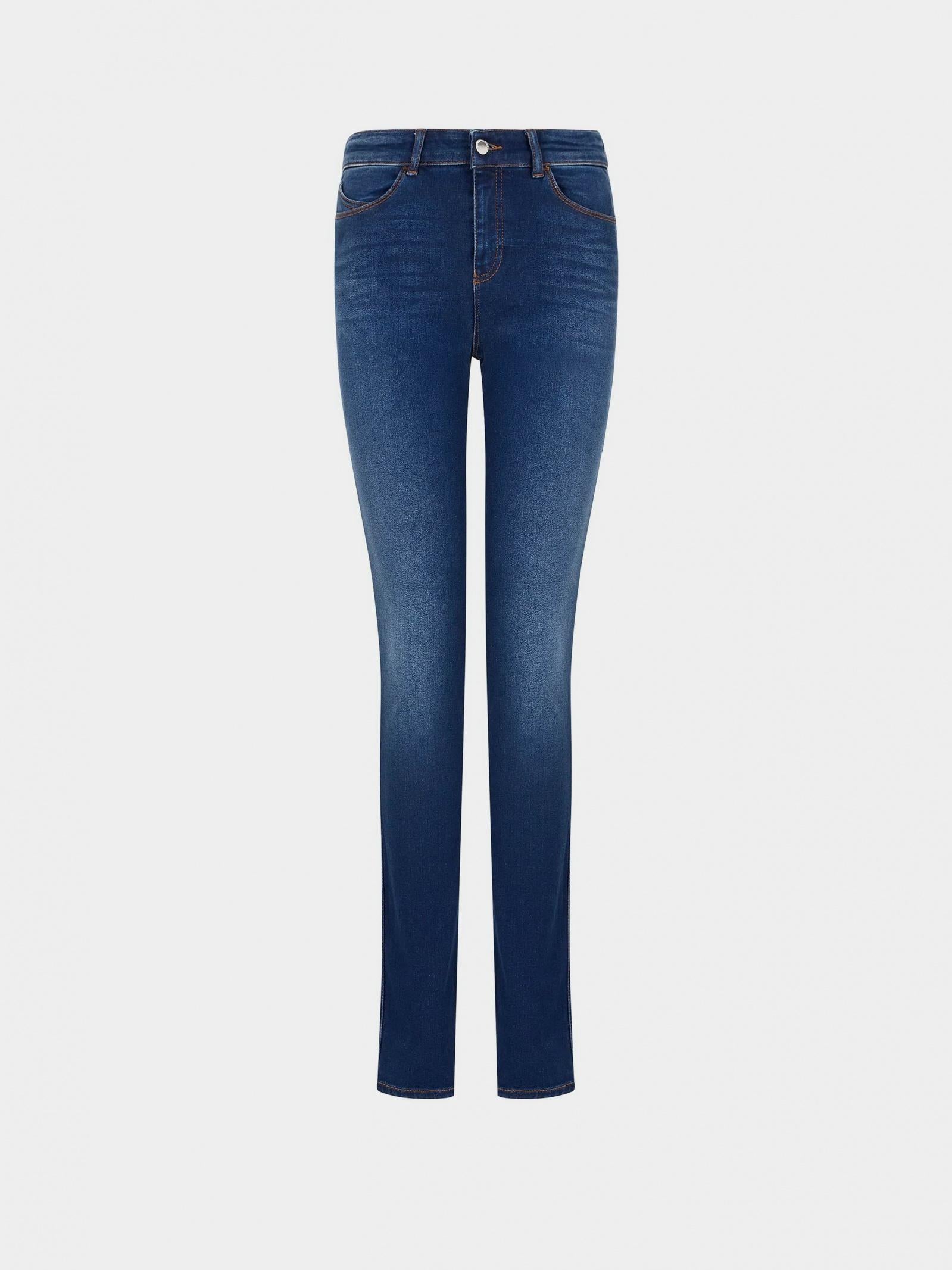Jeans high waist skinny leg in denim 6R2J18 2DAXZ 0941 EMPORIO ARMANI Blue denim 