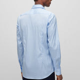 Camicia slim fit in cotone elasticizzato 50479915 10151300 03 450 BOSS Light pastel blue 