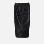 Gonna midi effetto pelle con spacco al fondo 1041457105 Z99 PINKO Black 