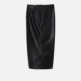 Gonna midi effetto pelle con spacco al fondo 1041457105 Z99 PINKO Black 