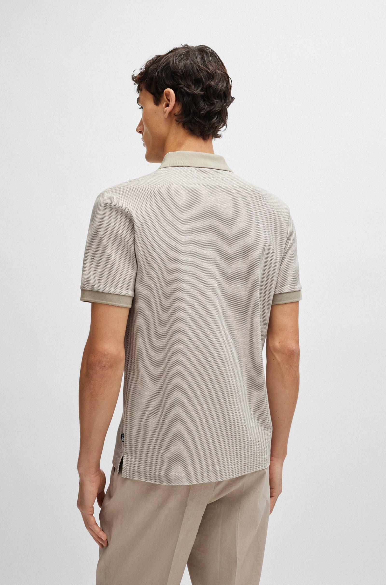 Polo in cotone mercerizzato 50513580 10259971 01 255 BOSS Dark beige 