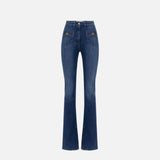 Jeans con logo gioiello PJ12N56E2 104 ELISABETTA FRANCHI Blue denim 