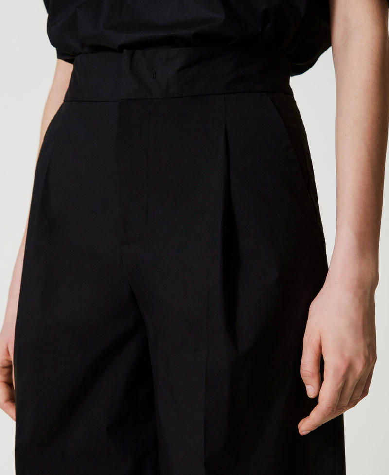 Pantaloni cropped 241TT2073 00006 TWIN SET Nero 