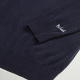 Maglia girocollo in lambswoll CFWOKN0278MRUF0469 3989 WOOLRICH Melton blue 