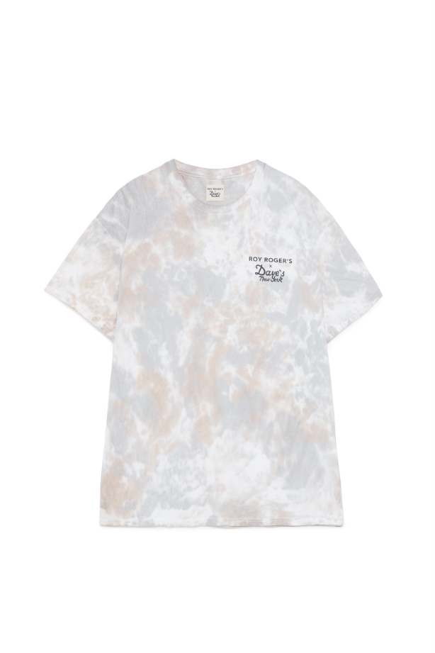 T-Shirt manica corta tye dye RDV004 CG89 0110 C0160 ROY ROGER'S X DAVE'S NEW YORK Grey/beige 