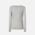 Maglia jersey garza leggera a maniche lunghe 104653A2CL IIA PINKO Grigio scuro 