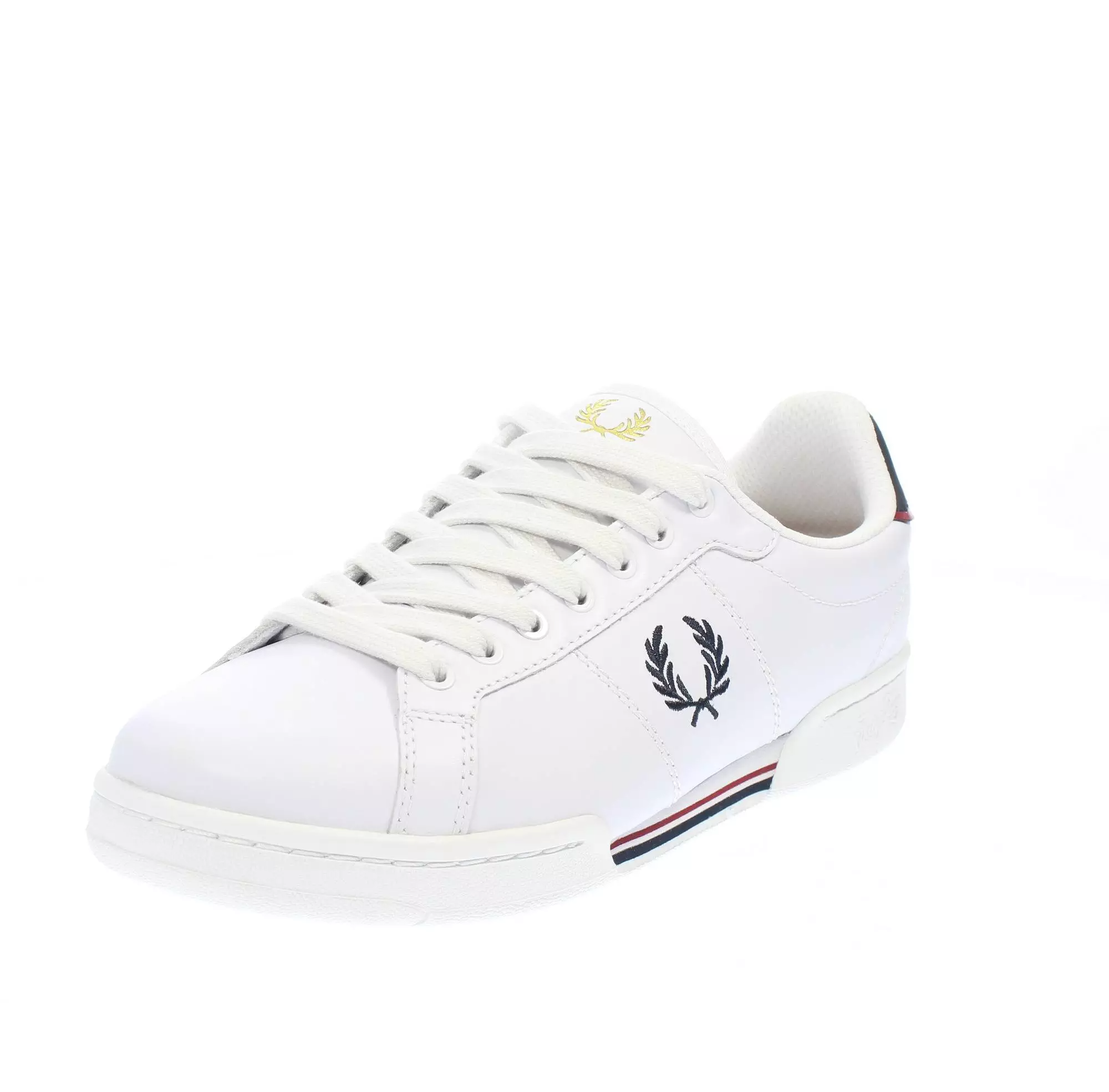 Sneaker in pelle e gomma B6311 567 FRED PERRY White/navy 