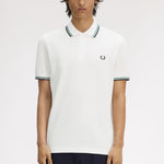 Polo manica corta M3600 02C FRED PERRY Snowwht/sgrn/nvy 
