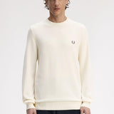 Maglione in piqué K1309 560 FRED PERRY Ecru 