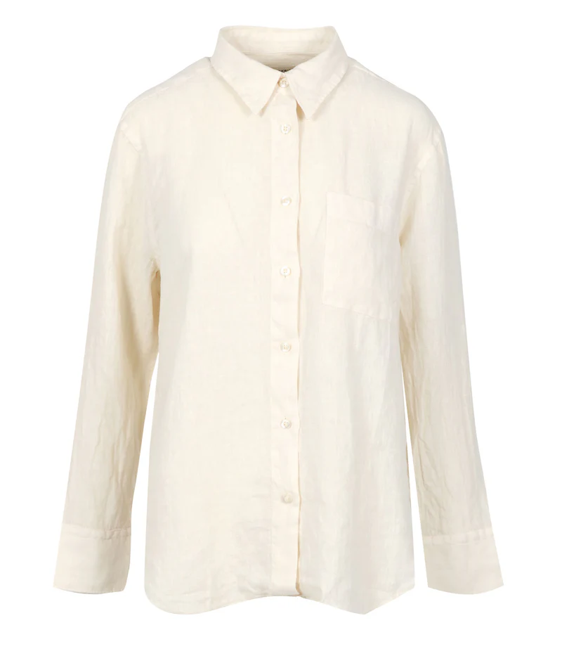 Camicia lino RND90016 CD33 0569 C0095 ROY ROGER'S Milk 