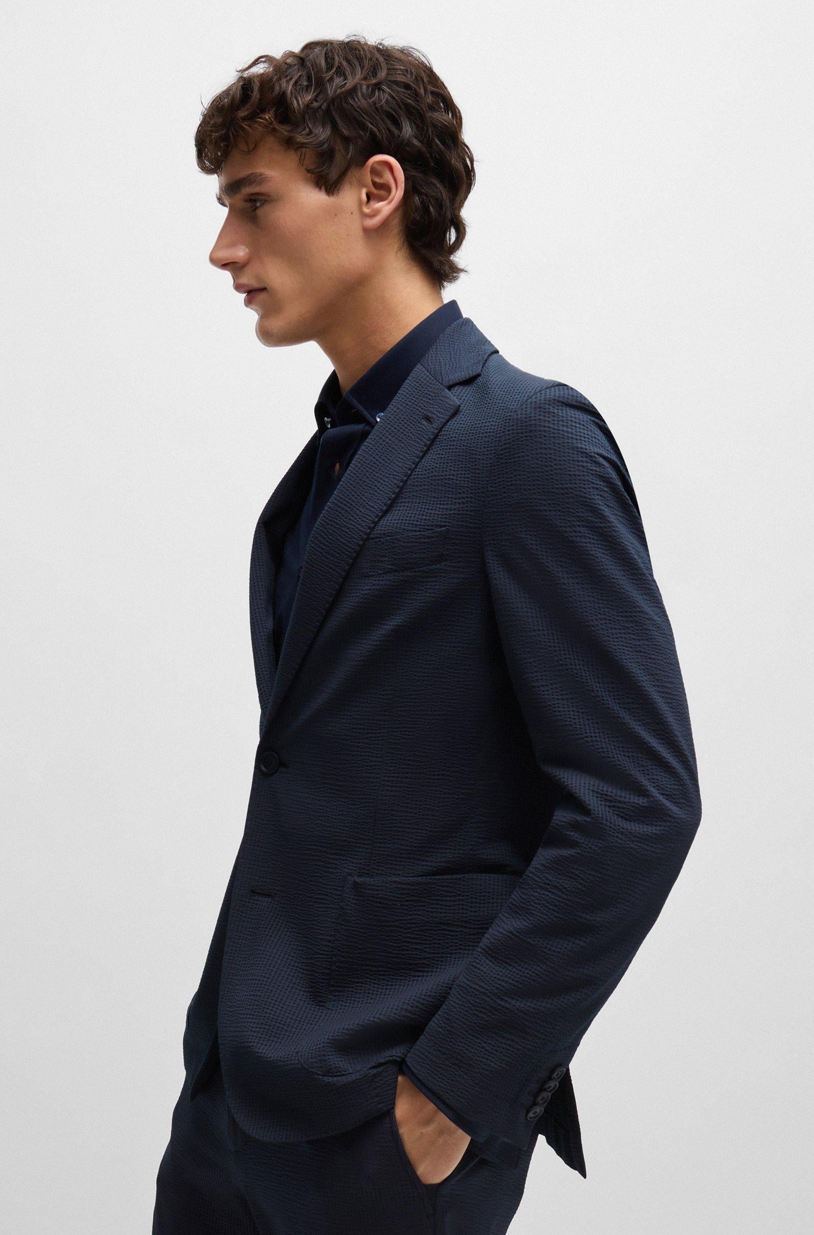 Giacca slim fit 50514616 10259399 404 BOSS Dark blue 