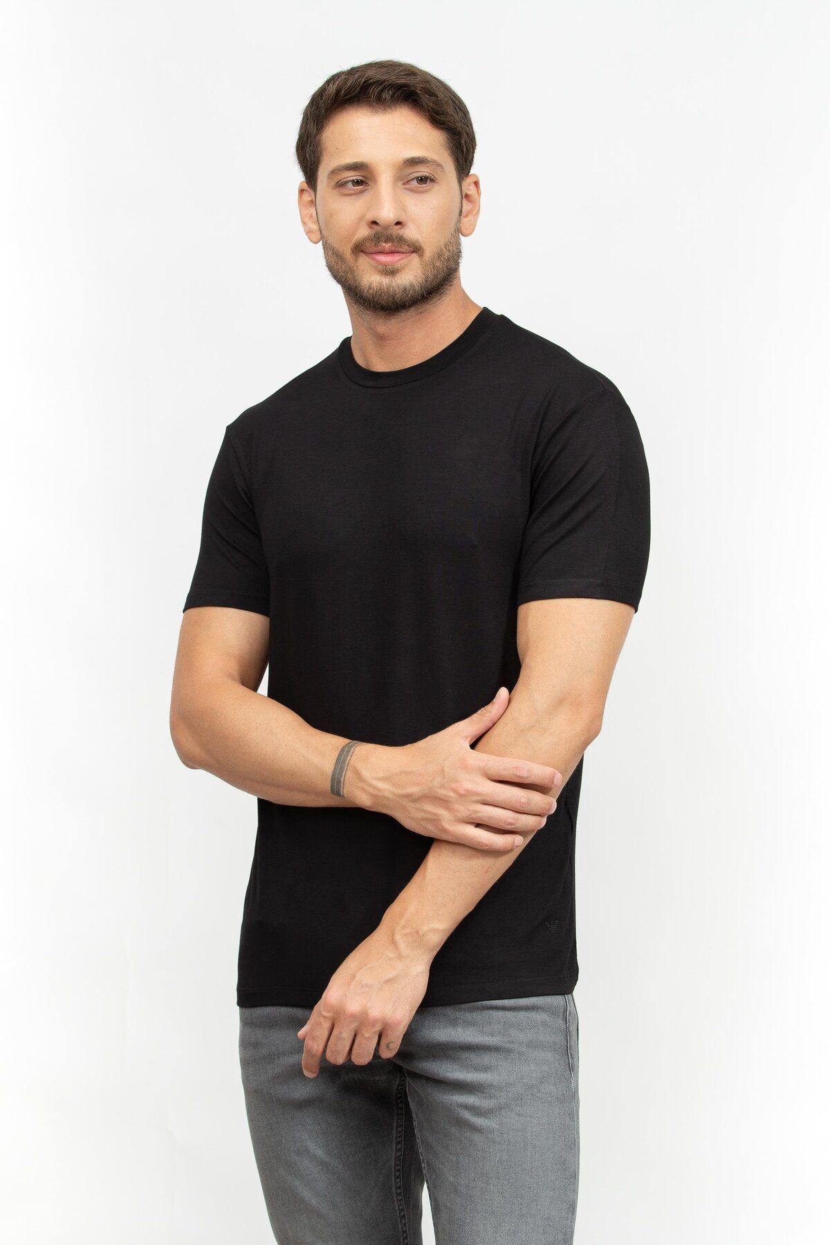 T-Shirt manica corta 8N1TF0 1JCDZ 0999 EMPORIO ARMANI Black 