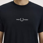 T-Shirt manica corta M4580 102 FRED PERRY Black 