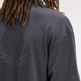 T-Shirt oversize manica corta M2474 297 FRED PERRY Anchor grey 