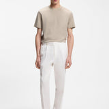 T-Shirt in cotone mercerizzato con motivo jacquard 50559775 10279650 01 286 BOSS Open beige 