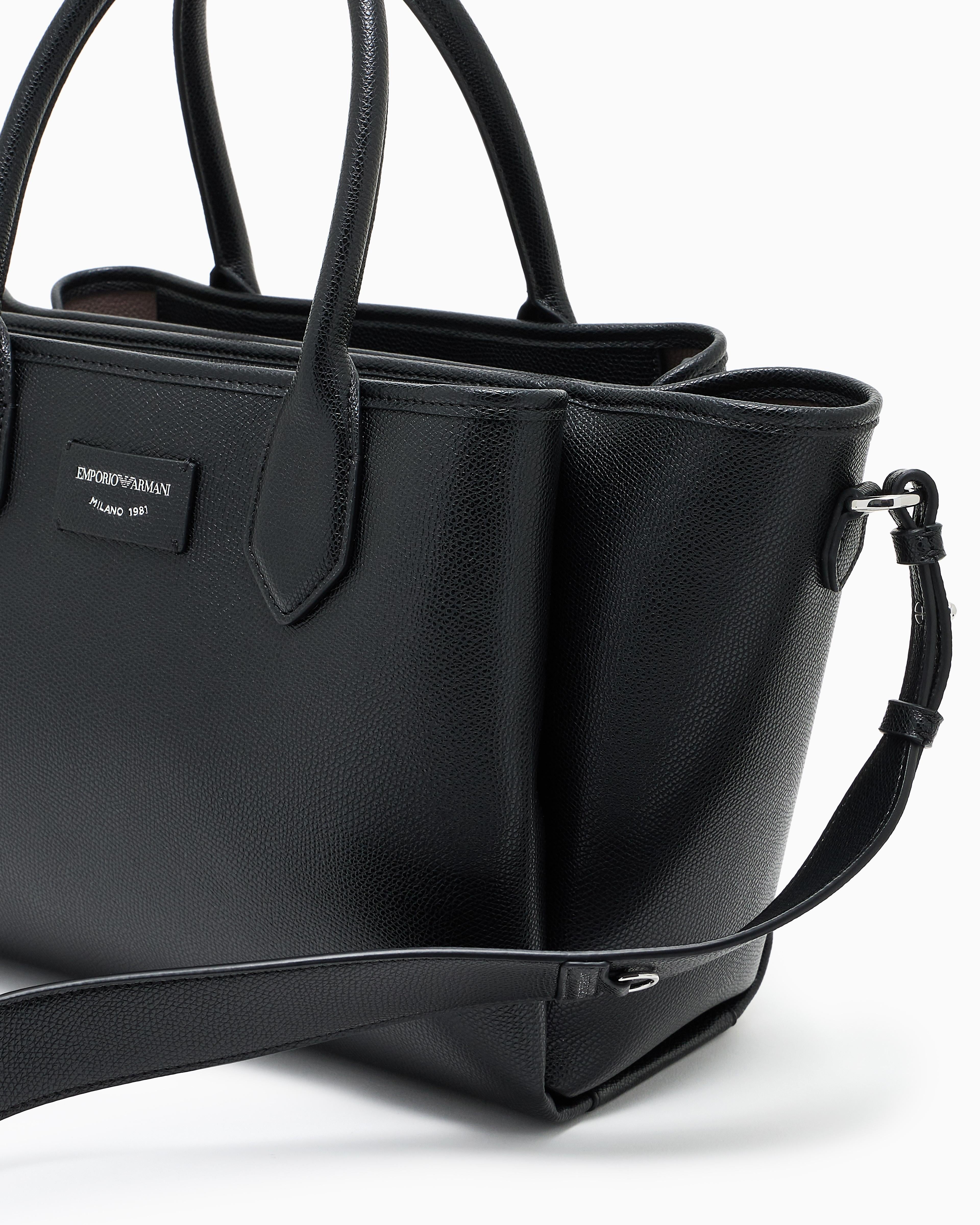 Borsa in ecopelle EW0002329 AF17799 MC149 EMPORIO ARMANI Nero/taupe 