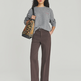 Pantalone flare in cotone RND041 P403 0112 0241 ROY ROGER'S Brown 
