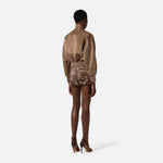Bomber in nylon GB05D61E2 229 ELISABETTA FRANCHI Argilla 