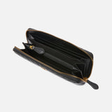 Portafoglio in nappa chevron 100250A0GK Z99Q PINKO Nero-antigue 