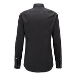 Camicia slim fiti in cotone elasticizzato JASON 10151300 02 001 BOSS Black 