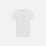 T-shirt in jersey con logo ricamato MA71G61E2 270 ELISABETTA FRANCHI Gesso 