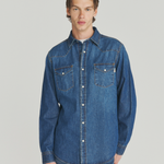 Camicia in denim stone washed RRU400 CP20 2798 0999 ROY ROGER'S Denim 
