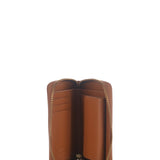 Portafoglio quadrato zip-around in pelle 100249A0F1 L58Q PINKO Cuoio 